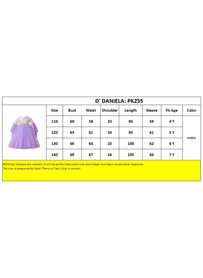 دىدانيالا جلابية بنفسجية زهرية من دانييلا - Image 4