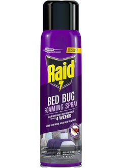 RAID Raid Bed Bug Foaming Spray, Kills Bed Bugs and Their Eggs, for Indoor Use, Non-Staining, Keeps Killing for Weeks, 16.5 oz  - Image 1