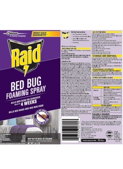 RAID Raid Bed Bug Foaming Spray, Kills Bed Bugs and Their Eggs, for Indoor Use, Non-Staining, Keeps Killing for Weeks, 16.5 oz  - Image 3