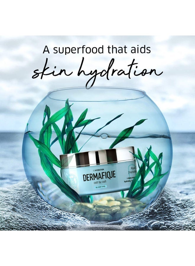 Dermafique Aqua Cloud Hydrating Crème with Shea Butter – 200g, with Seaweed Extracts, Weightless & Non-greasy That Results in Glowing Skin, Moisturizer for Face with Deep Hydration and Nourishment | For All Skin Type - Image 2