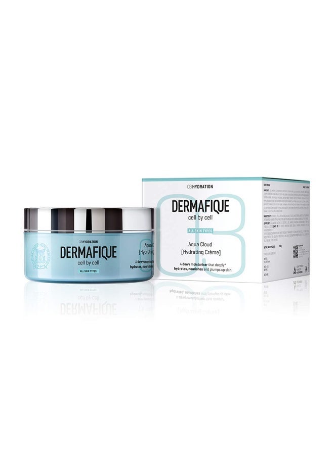 Dermafique Aqua Cloud Hydrating Crème with Shea Butter – 200g, with Seaweed Extracts, Weightless & Non-greasy That Results in Glowing Skin, Moisturizer for Face with Deep Hydration and Nourishment | For All Skin Type - Image 1