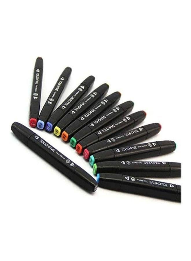 TOUCHFIVE 80-Piece Graphic Marker Pen Multicolour - Image 2