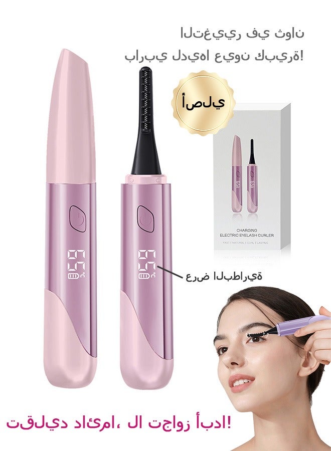 بيوند مكبس رموش ساخن، مكبس رموش كهربائي ساخن، مكبس رموش ساخن مزدوج الجوانب مضاد للحروق، أدوات رموش (وردي) - Image 1