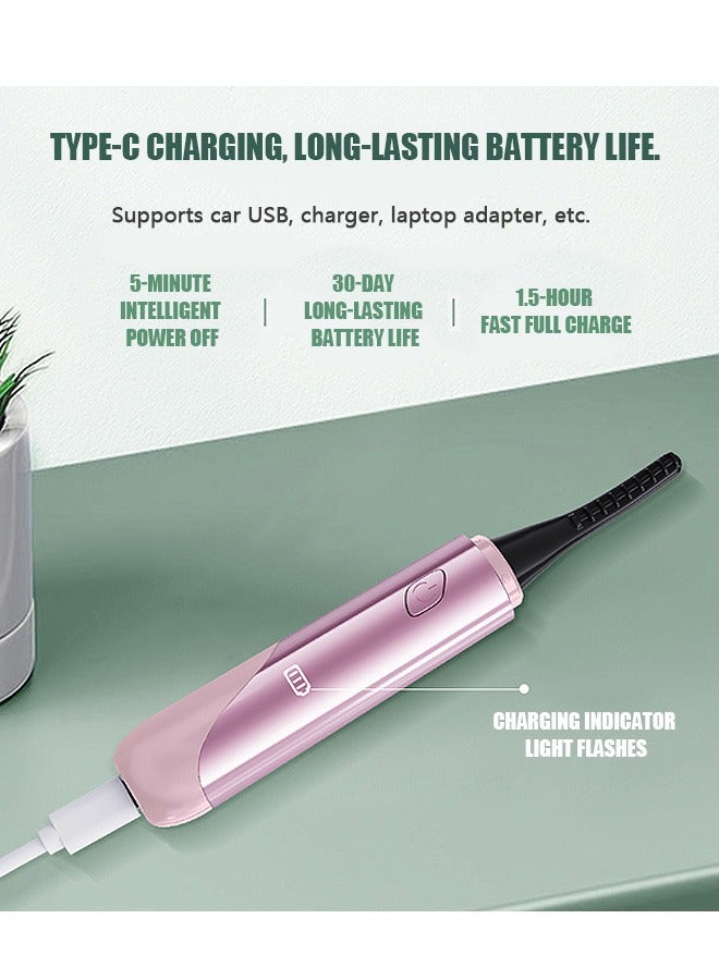 بيوند مكبس رموش ساخن، مكبس رموش كهربائي ساخن، مكبس رموش ساخن مزدوج الجوانب مضاد للحروق، أدوات رموش (وردي) - Image 4