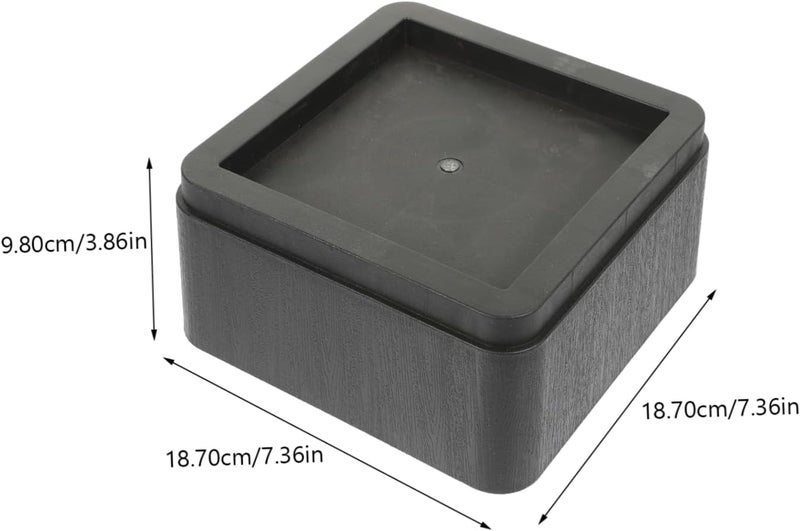 PRETYZOOM 4pcs Bed Riser Pads High for Full Bed Heavy Duty Furniture Risers Rubber Slip Base Table Couch Sofa Foot Pads - Image 2