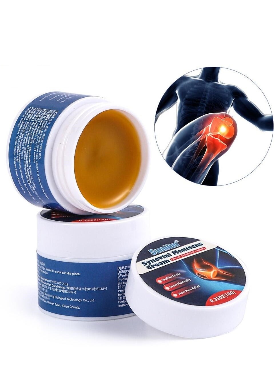 Synovial Meniscus Pain Relief Cream Joint Pain Relief Cream Knee Care Cream for Joint Care Treatment Gel Meniscus Pain Relief Ointment Cream Joint and Bone Therapy Cream Soothing Joint Cream 10g
