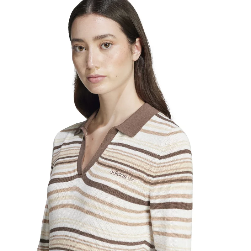 Adidas POLO DRESS Brown Originals Women SKIRTS / DRESSES