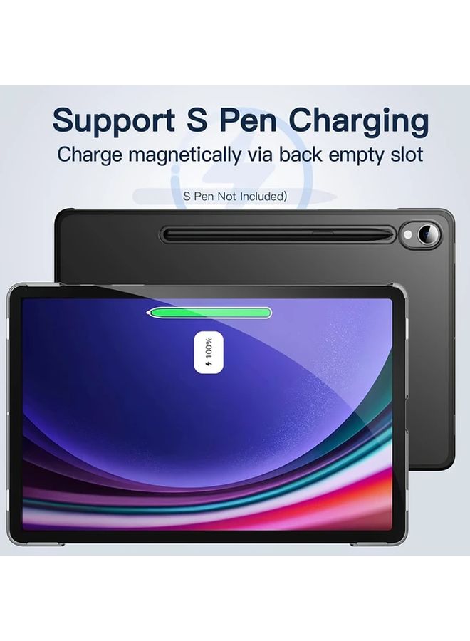 Pink Leather Tablet Case Auto Wake Sleep Foldable Stand For Galaxy Tab S9 - Image 5