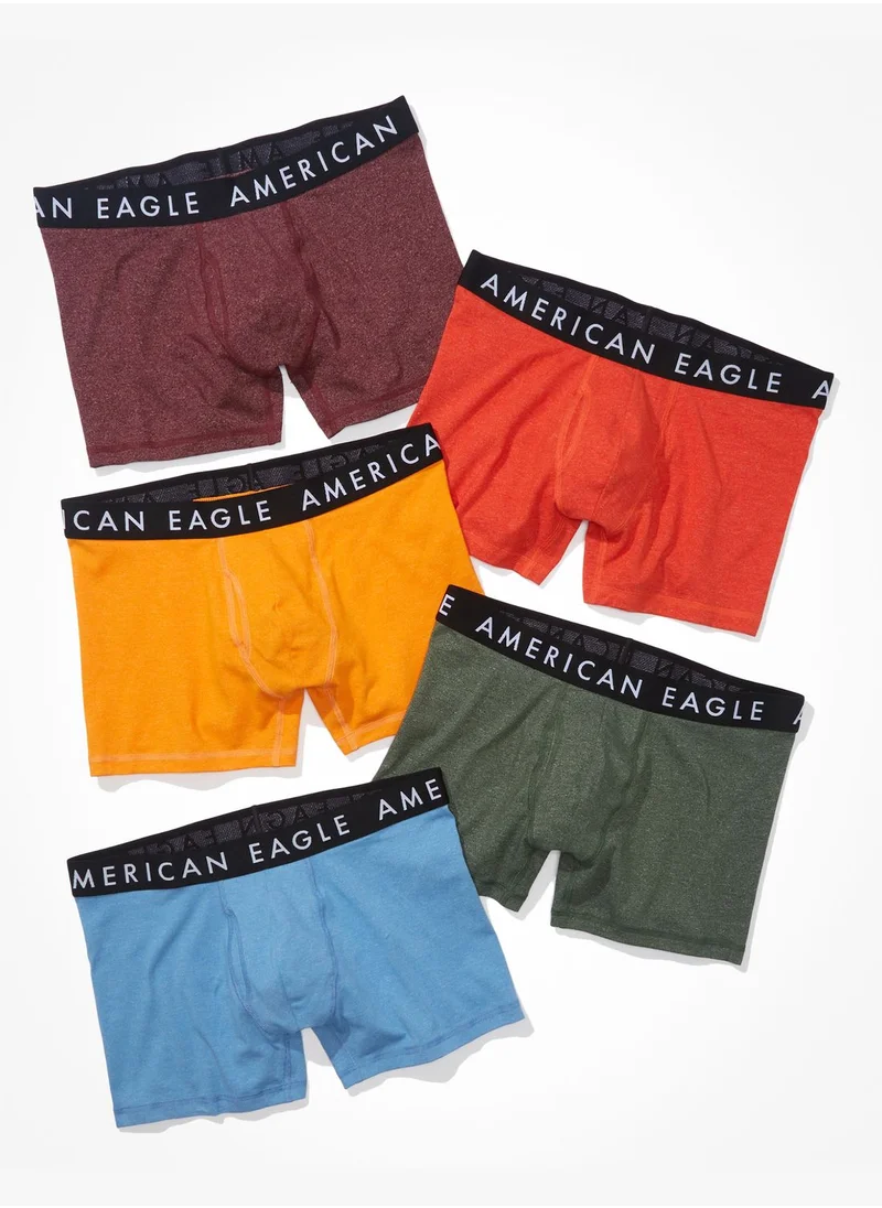 American Eagle 5 Pack Logo Band Boxers