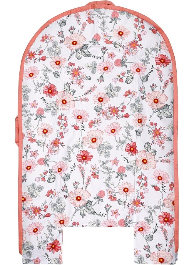 DAYEEBALL Baby Lounger Replacement Cover, Pink Baby Nest Backup Cover Reversible Breathable Adjustable, 100% Cotton, Machine Washable (Cover Only) - Image 1