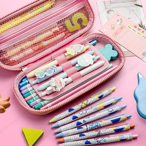 Rahasya Enterprise Pencil Case, Cute Cartoon Pencil Pouch 3D Embossed Design Novelty Pencil for Case Gift for Students Kids (Pudding Bear Small) - Image 4