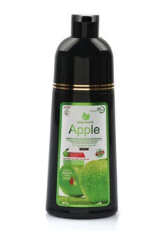 SAADA BEAUTY Ammonia-free dark brown dye shampoo extracted from green apples, 400 ml  - Image 3