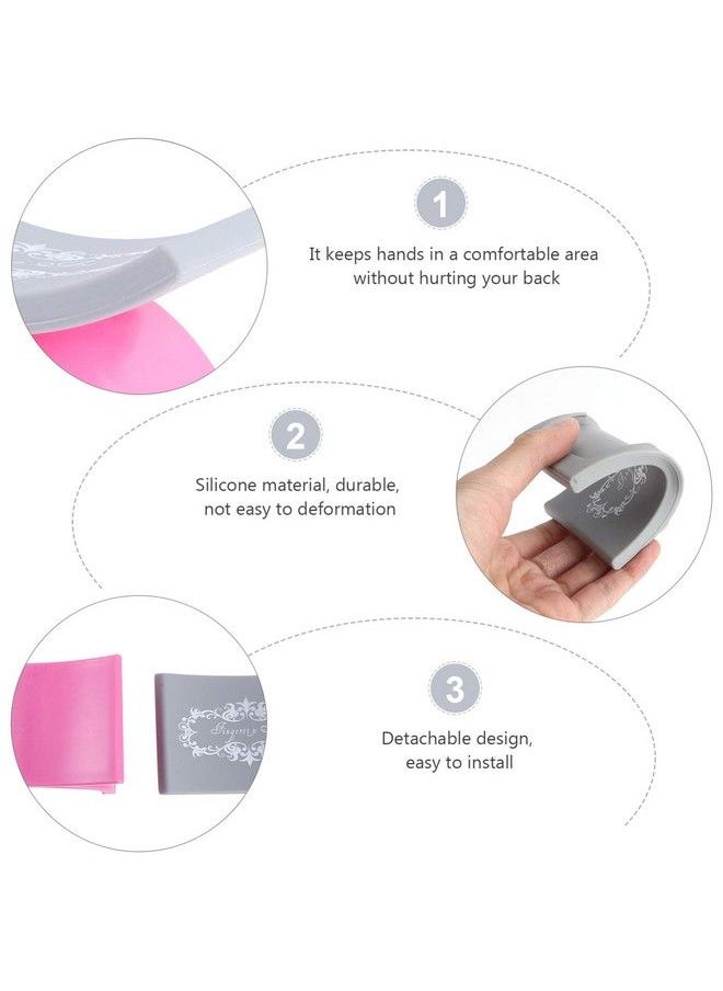 Beaupretty Nail Arm Restmanicure Hand Pillow U Shape Cushion Pillow Professional Nail Rest Cushion Table Desk Station Manicure Toolpink  - Image 5