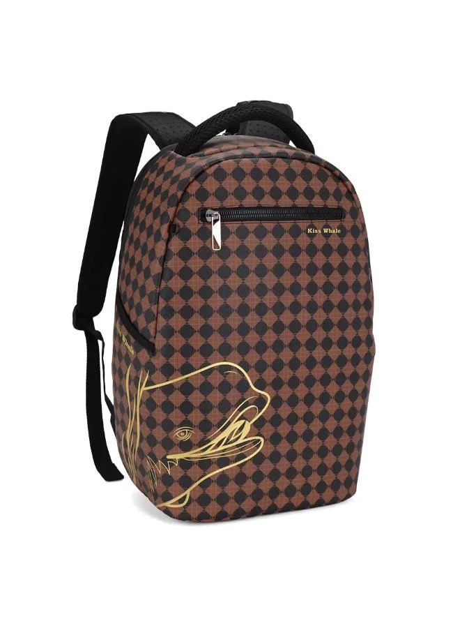 كي دبليو Classic Checkered Backpack