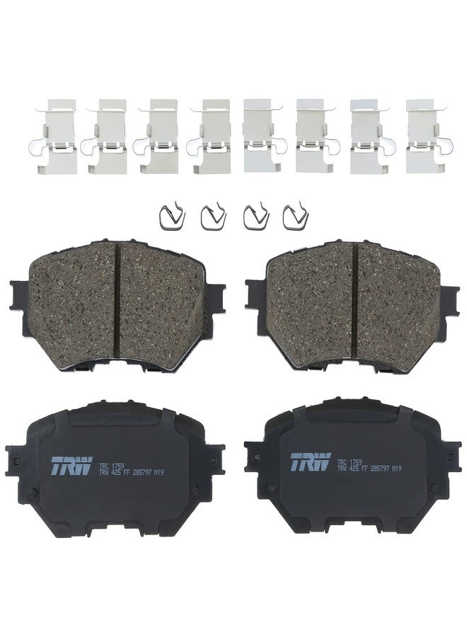 TRW Pro TRC1759 Disc Brake Pad Set For Mazda 3 2014-2018, Front - Image 1