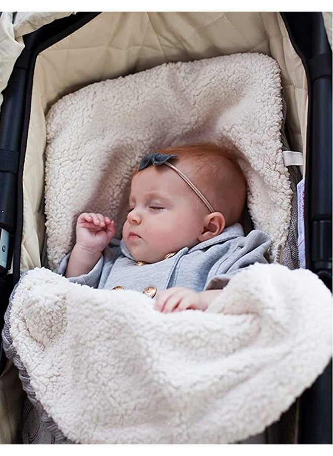 Newborn Baby Swaddle Blanket, Thick Baby Kids Toddler Knit Soft Warm Fleece Blanket Swaddle Sleeping Bag Sleep Sack Stroller Unisex Wrap for 0-12 Month Baby Boys Girls, Grey - pzsku/Z40B88952BBC558B441F3Z/45/_/1694598731/9d157a90-703a-4531-b28d-e7e350f98325