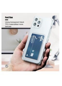 Generic Compatible with iPhone 11 Pro case with Card Holder, Clear Card Slot case, Ultra-Thin, Soft, Shockproof, Credit Card Protective Cover  - Image 3
