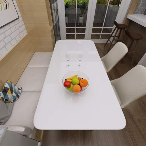 Cosmos Star Waterproof Countertop Solid Paper White Contact Paper for Cabinet Countertop Furniture Kitchen Vinyl Film(24x60 White Glossy) - Image 5