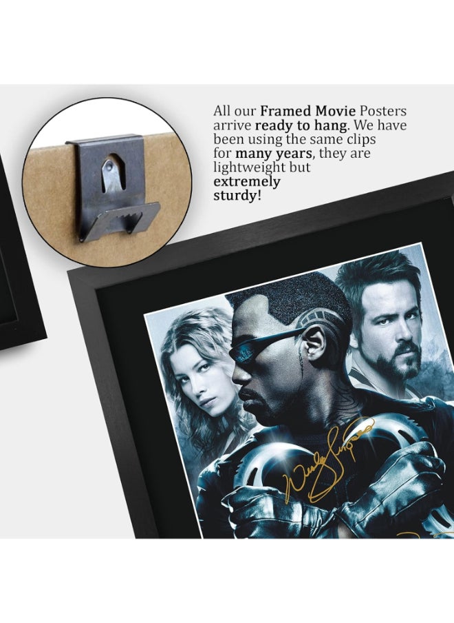 HWC Trading HWC Trading Blade Trinity 3 Wesley Snipes 16 x 12 inch Framed Gifts Printed Poster Signed Autograph Picture for Movie Memorabilia Fans - 16" x 12" Framed  - Image 5