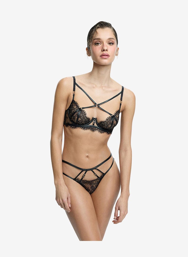 Penti Women Lush Wired Black Lifting Bra - Image 1