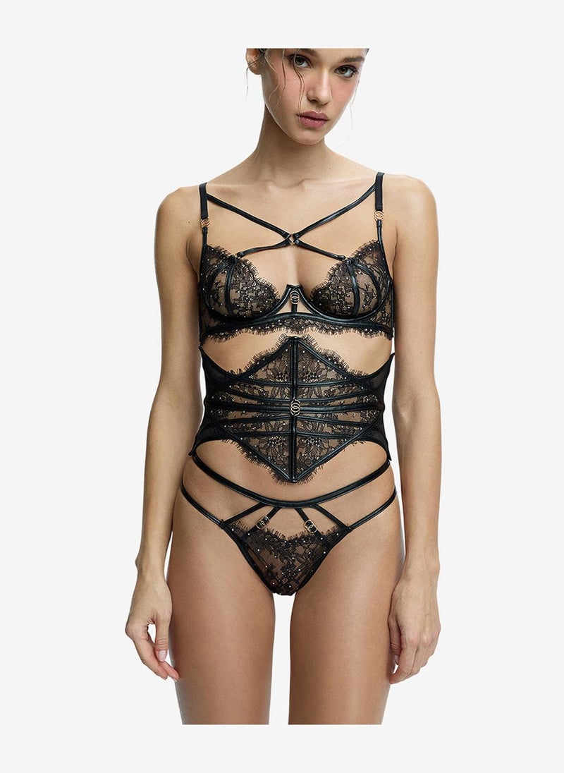 Penti Women Lush Wired Black Lifting Bra - Image 3