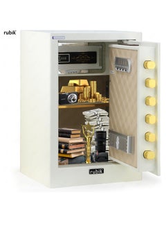 Large Safe Box 2.64cu-ft, Gen2 Electronic Digital Safety Locker with Keys For Home Office Business RB-A/D60 (Size 58x38x34cm) White - pzsku/Z40B8BFF58ED4CFD79418Z/45/_/1707141549/284a237b-d4d8-46f6-b366-f15392a4cfca