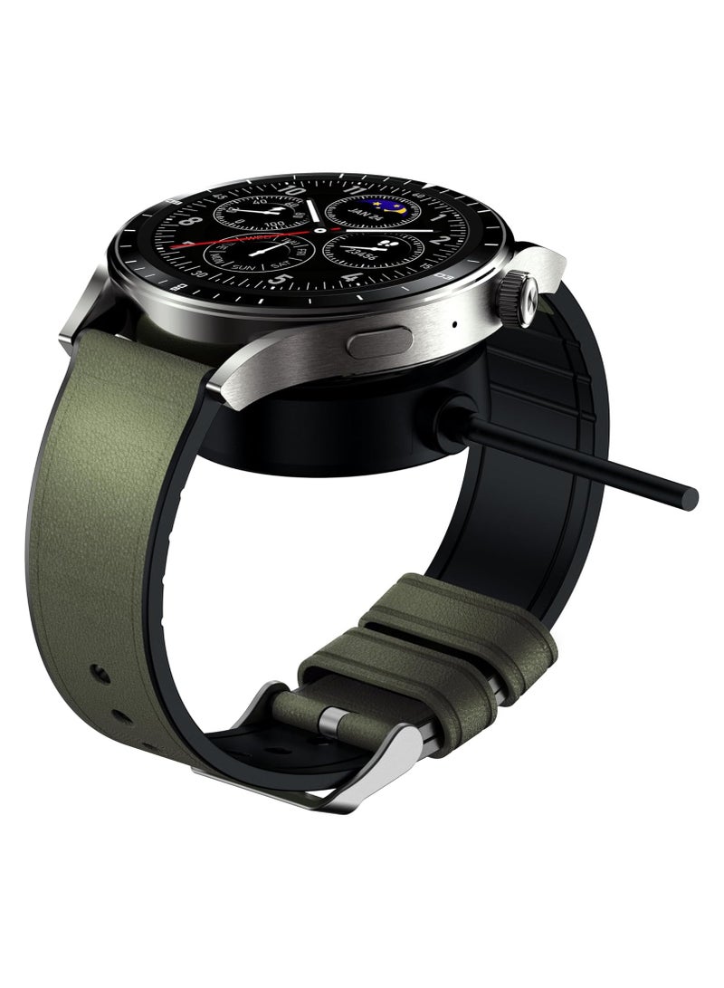 إنفينيكس ساعة XWatch N4 برو (XW4E) - رمادي تيتانيوم، شاشة AMOLED HD بحجم 1.43 بوصة، مقاومة للماء IP68، مدة استخدام تصل إلى 12 يوم، V5.3، قياس معدل ضربات القلب، SPO2، بطارية 300 مللي أمبير، شحن لاسلكي، يدعم المكالمات - Image 3