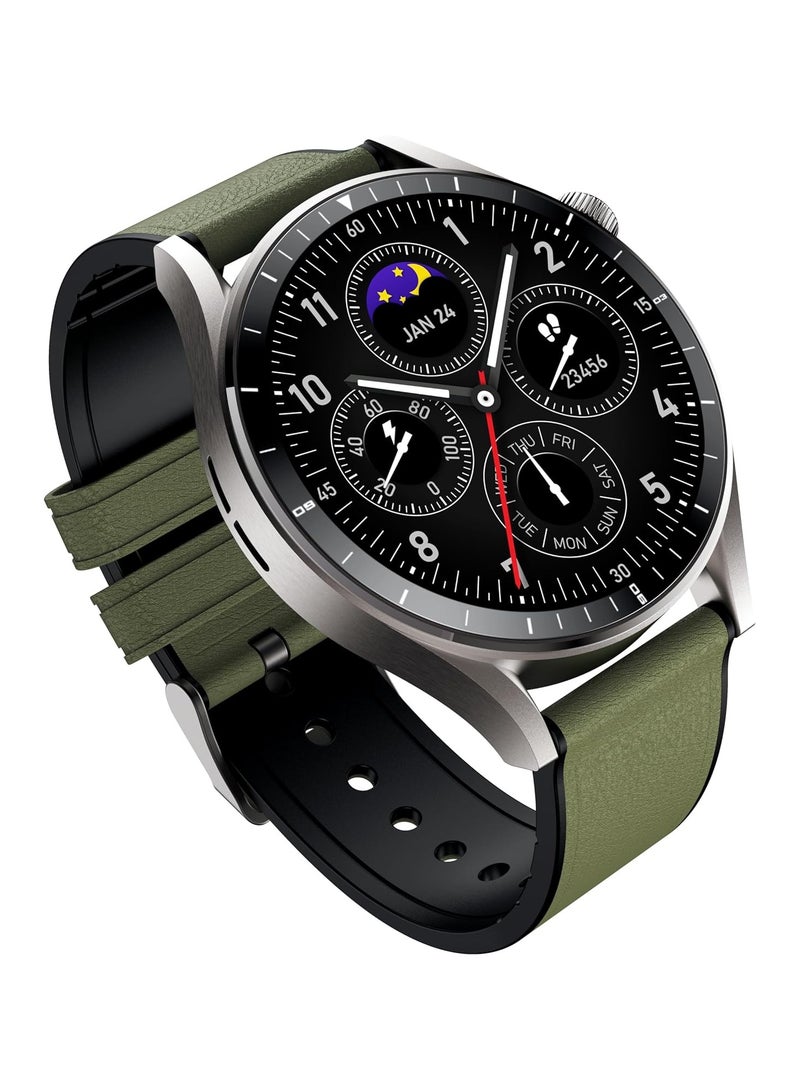 إنفينيكس ساعة XWatch N4 برو (XW4E) - رمادي تيتانيوم، شاشة AMOLED HD بحجم 1.43 بوصة، مقاومة للماء IP68، مدة استخدام تصل إلى 12 يوم، V5.3، قياس معدل ضربات القلب، SPO2، بطارية 300 مللي أمبير، شحن لاسلكي، يدعم المكالمات - Image 1