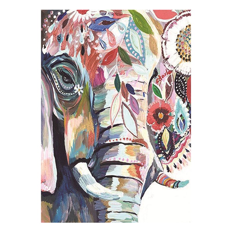 DIY 5D Diamond Painting Colorful Elephant Full Drill Crystal Rhinestone Embroidery Paintings Arts Craft for Home Wall Decor - Image 1
