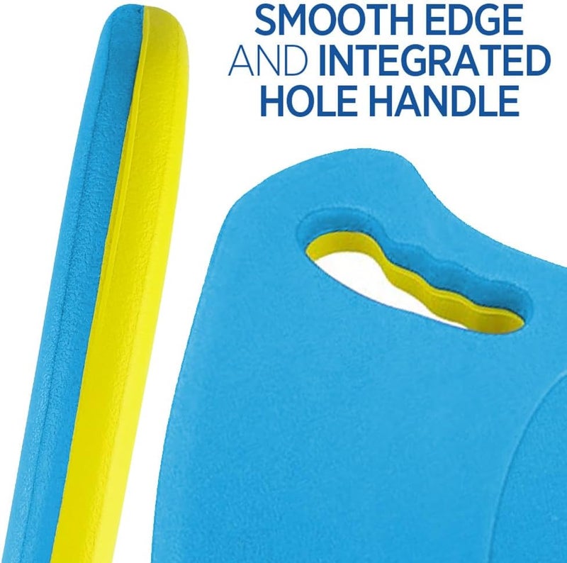 COMFECTO Go Kickboard Swimming Kickboard for Adults and Kids, Lightweight EVA Swim Board with Anti-Slip Smooth Edge and Integrated Hole Handle for Swim Lessons Swimming Training Aid, Blue - Image 3