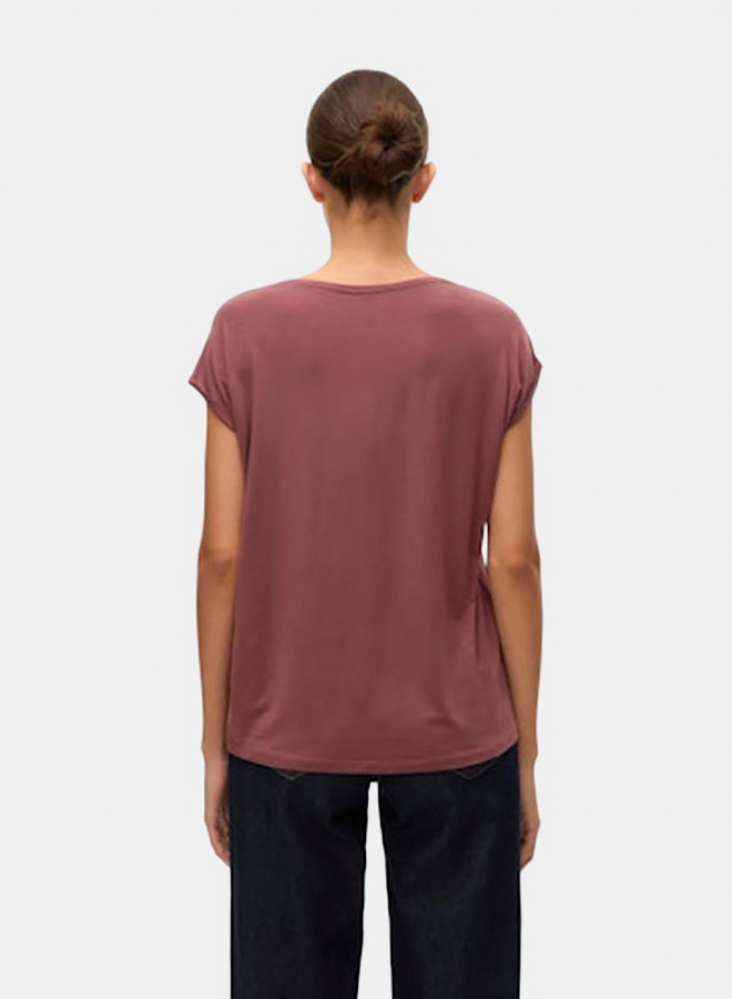VERO MODA VERO MODA Womens Ava Plain Shortsleeve Top Juniors  - Image 4