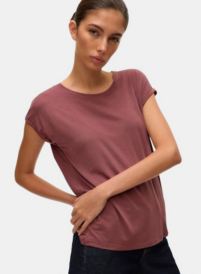 VERO MODA VERO MODA Womens Ava Plain Shortsleeve Top Juniors  - Image 3