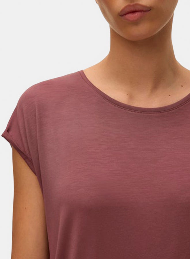 VERO MODA VERO MODA Womens Ava Plain Shortsleeve Top Juniors  - Image 2