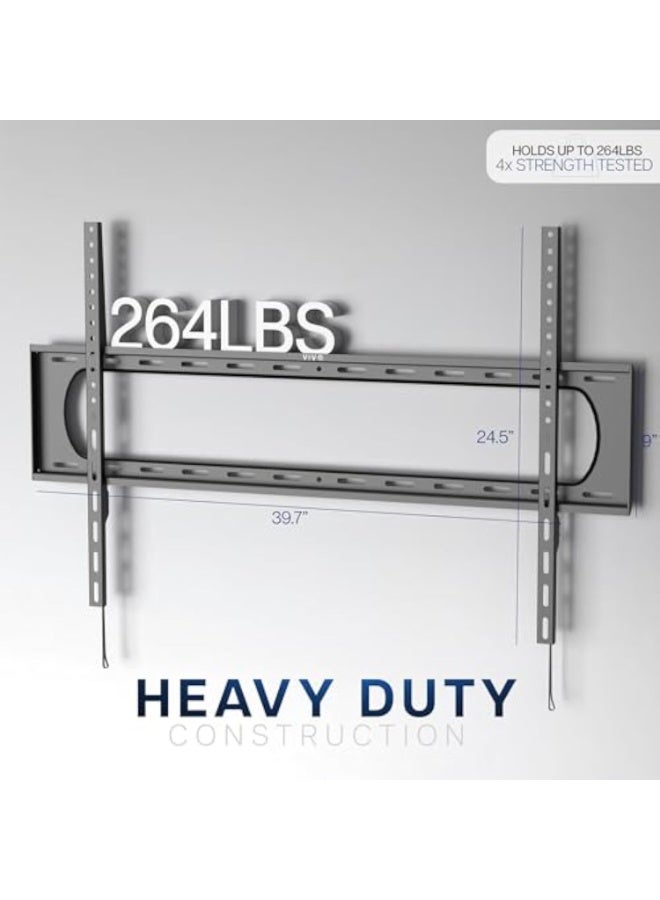 ACPLAY Heavy Duty Adjustable TV Wall Mount for Extra Large TVs up to 120", Max 200kg Load, Tilt Function, Universal VESA 900x600, Compatible with Flat and Curved Screens - Image 3