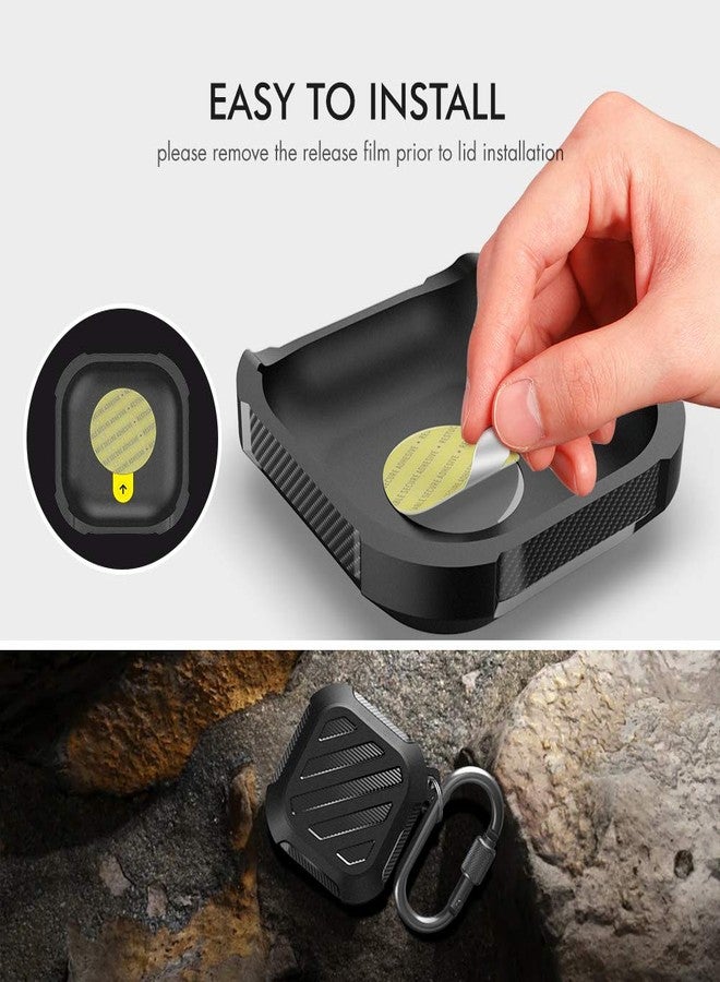 Ahastyle Samsung Galaxy Buds FE (2023) Case, Shock-Proof Rugged Protective Cover, Supports Wireless Charging (Black) - Image 5
