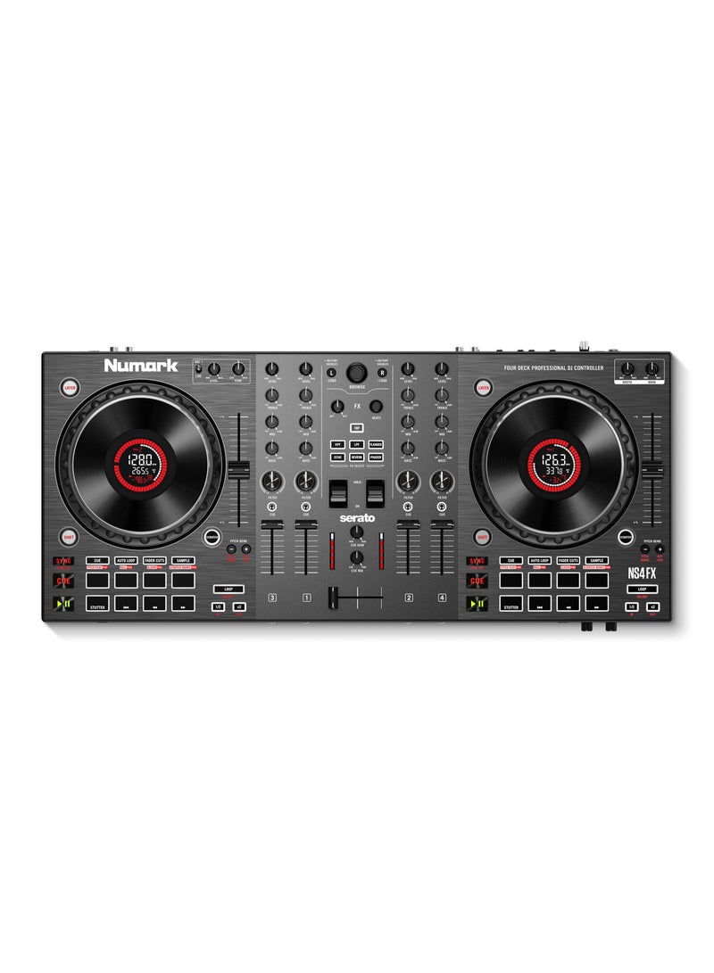 Numark NS4FX Professional 4 Deck DJ Controller - Image 3
