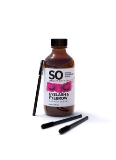 SO Jamaican Black Castor Oil Eyelash  Eyebrow Growth Boost WhitePink 2 Fl Oz