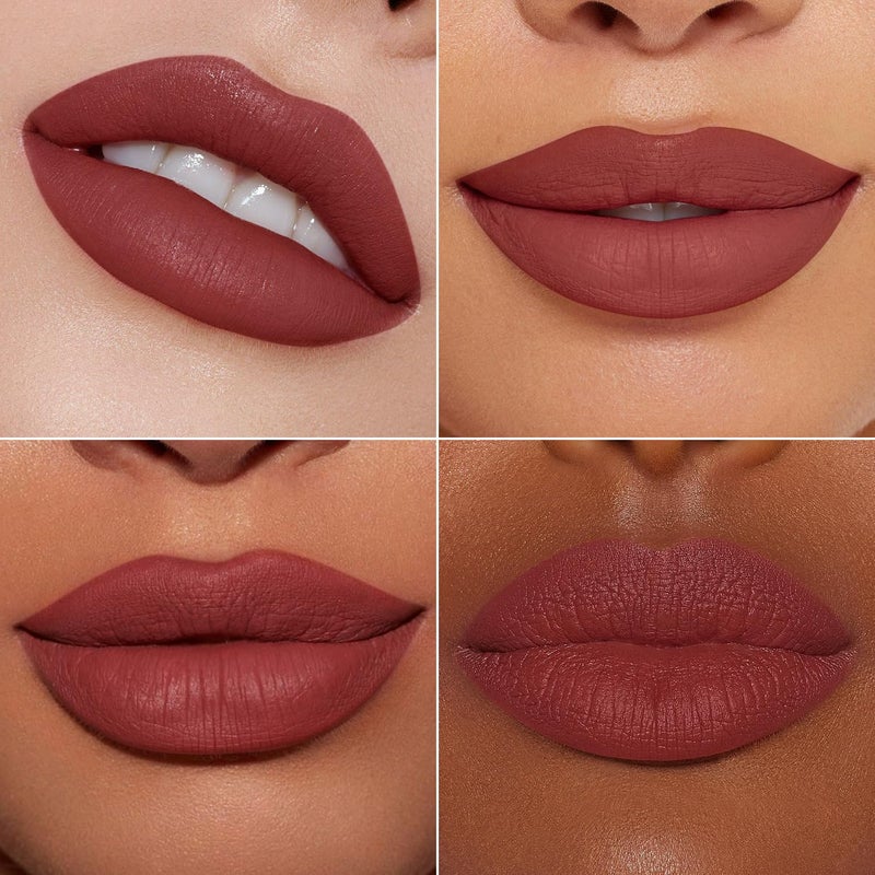 MAKI YIKA Brown Nude Lipstick for Women Color Stay Long Lasting Lipsticks, No Smudge Matte Liquid Lipstick Transferproof Waterproof Lip Stick, DINNER TIME - Image 2
