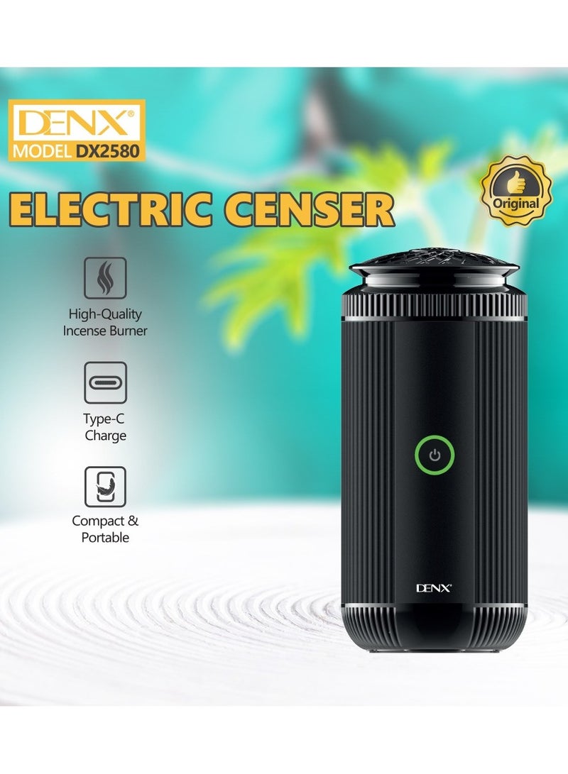 دينكس مبخرة كهربائية قابلة لإعادة الشحن بمنفذ TYPE-C ، مبخرة مزودة بمروحة دفع تيربو لضمان توزيع البخور بشكل جيد وأسرع - Image 2