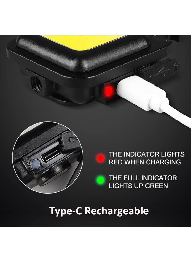 DIDseth Mini COB Lighting Small Flashlights500 Lumens Bright Rechargeable Keychain Flashlight 3 Light Modes Portable Pocket Light with Folding Bracket Bottle Opener for Fishing Camping Emergency Lighting  - Image 4