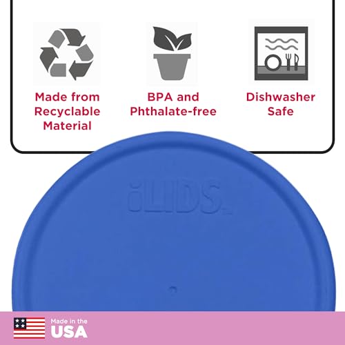 iLIDS Mason Jar Storage Lid, Wide Mouth, Yellow, Pack of 2 - Image 5