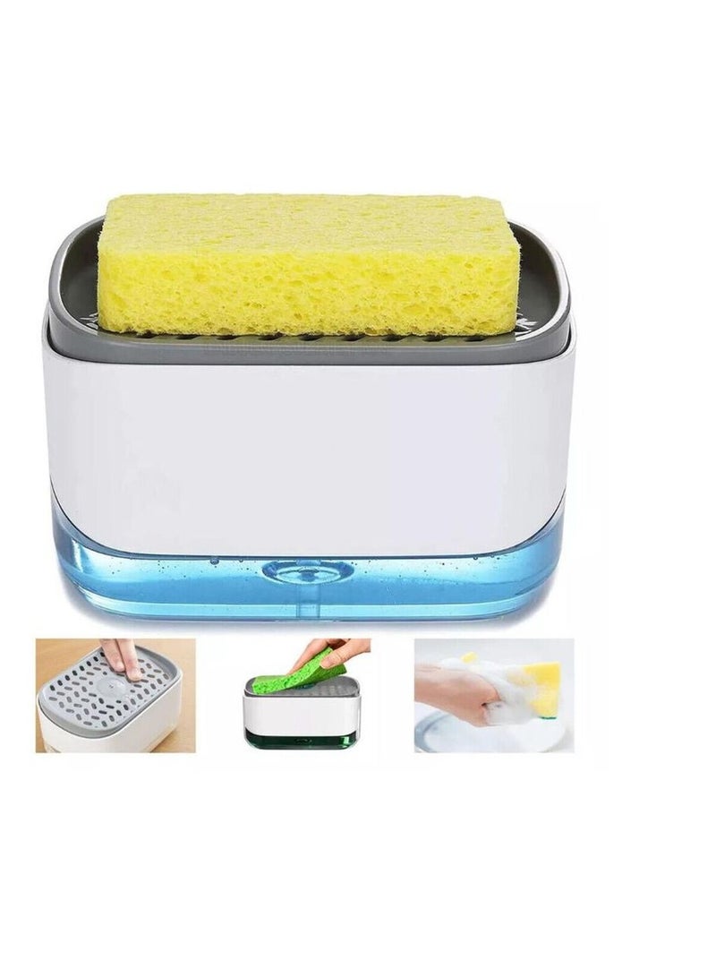 Soap Pump Dispenser and Sponge Holder for Kitchen – Assorted - Image 2
