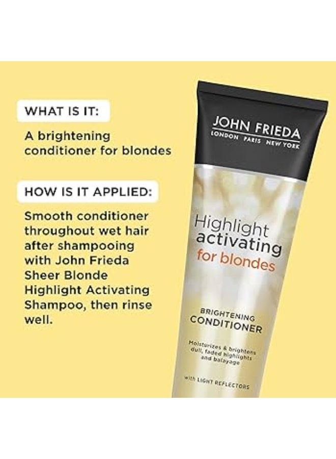 John Frieda Sheer Blonde Highlight Activating Brightening Conditioner 250ml - Image 4