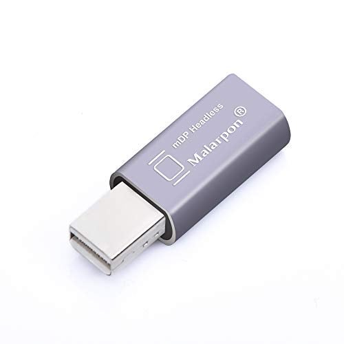 Malarpon Mini DispalyPort Headless Ghost Display Emulator with Blue Light for PC 4K Mini DP Dummy Plug (fit Headless 1080@60Hz-3840x2160@17Hz) 1P - Image 1