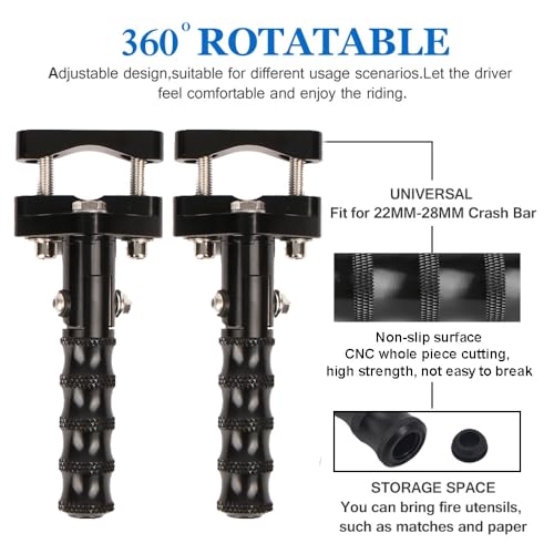 MYIADV Motorcycle Foot Pegs Folding Footrest Aluminum Alloy Footrests Highway Front Folding Clamps For BMW R1200GS R1250GS R1300GS For YAMAHA TENERE700 Honda Suzuki Kawasaki - Image 2