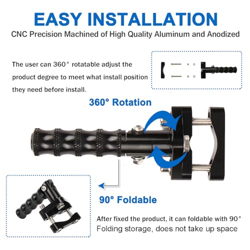MYIADV Motorcycle Foot Pegs Folding Footrest Aluminum Alloy Footrests Highway Front Folding Clamps For BMW R1200GS R1250GS R1300GS For YAMAHA TENERE700 Honda Suzuki Kawasaki - Image 3