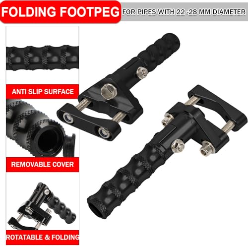 MYIADV Motorcycle Foot Pegs Folding Footrest Aluminum Alloy Footrests Highway Front Folding Clamps For BMW R1200GS R1250GS R1300GS For YAMAHA TENERE700 Honda Suzuki Kawasaki - Image 5