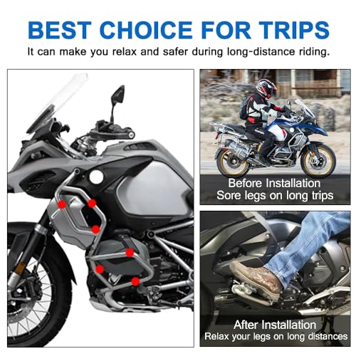 MYIADV Motorcycle Foot Pegs Folding Footrest Aluminum Alloy Footrests Highway Front Folding Clamps For BMW R1200GS R1250GS R1300GS For YAMAHA TENERE700 Honda Suzuki Kawasaki - Image 4