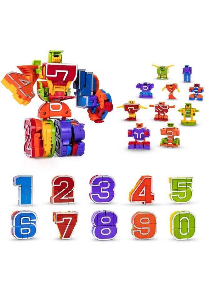 Lydaz Number Bots Math Toys For Kids Preschool Learning Activities Games Toys Number Robots Block Autism Stem Education Toys Classroom Carnival Prizes Birthday Gifts For Boys 3 4 5+ Years Old  - Image 1