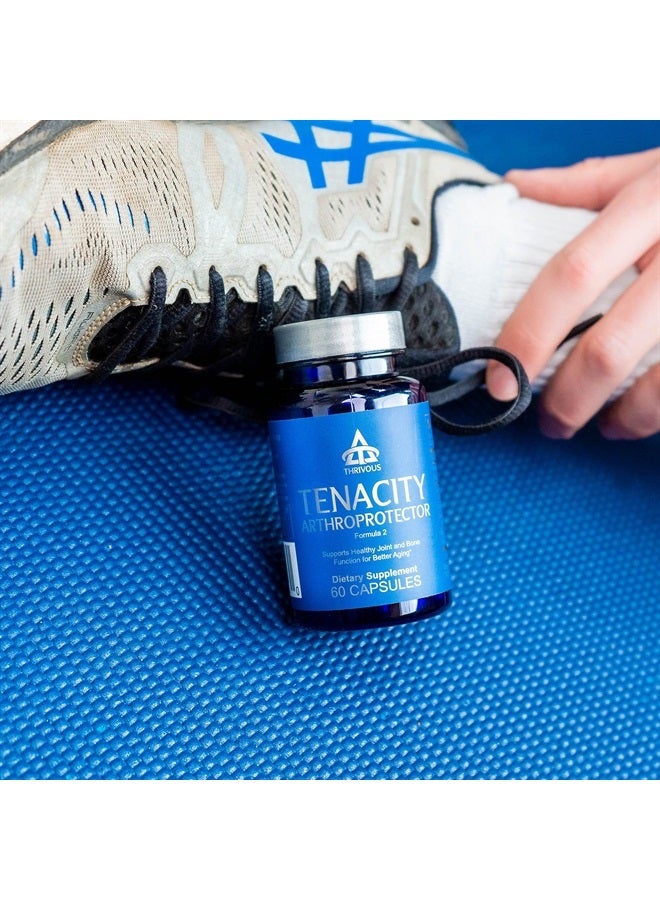 Thrivous Tenacity - Enhance Joint & Bone Function for Better Aging - Advanced Geroprotector Supplement: Turmeric Curcumin, ApresFlex Boswellia, Vitamin D3, Vitamin K2 MK7, Same - 60 Capsules - Image 5